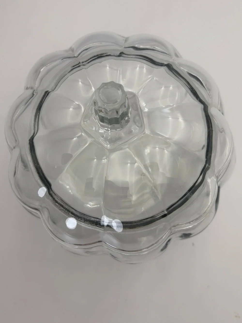 Anchor Hocking Clear Glass Pumpkin Candy Jar with Lid
